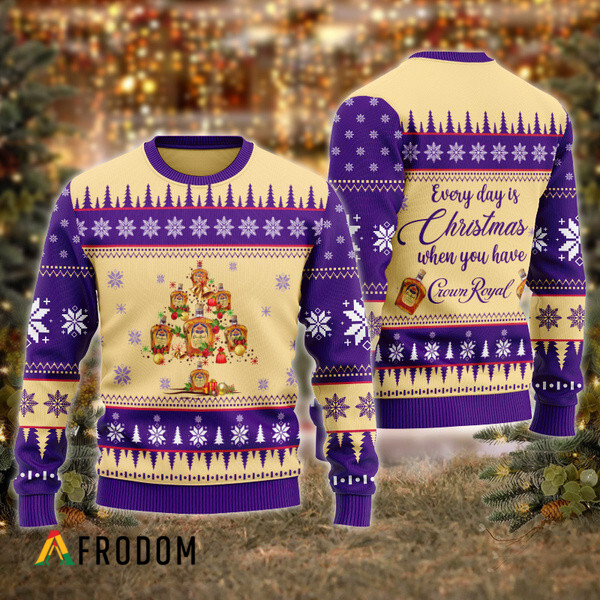 Everyday Is Christmas When U Have Crown Royal Ugly Sweater