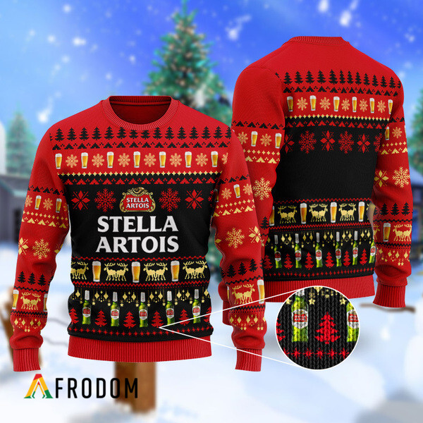 Christmas Geo Pattern Stella Artois Ugly Sweater
