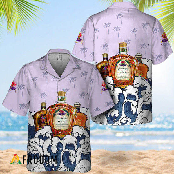 Summer Waves Crown Royal Hawaiian Shirt 