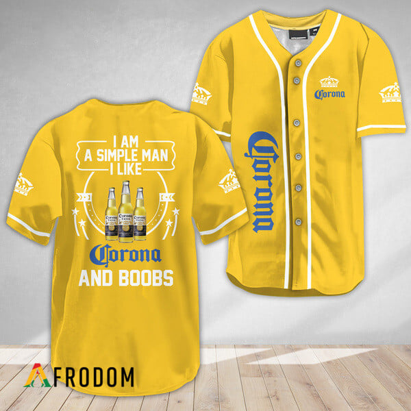 I Like Corona Extra And Boobs Baseball Jersey