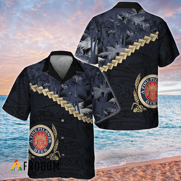 Summer Palm Tree Blend Polynesian Miller Lite Hawaiian Shirt