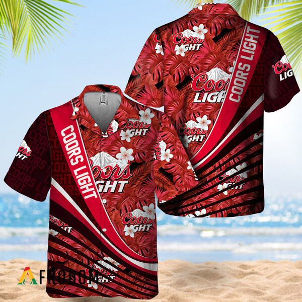 Summer Aloha Tropical Coors Light Hawaiian Shirt 