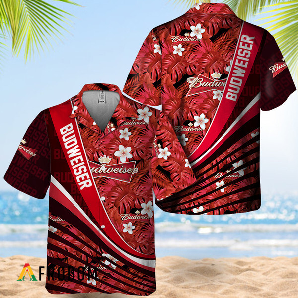 Summer Aloha Tropical Budweiser Beer Hawaiian Shirt