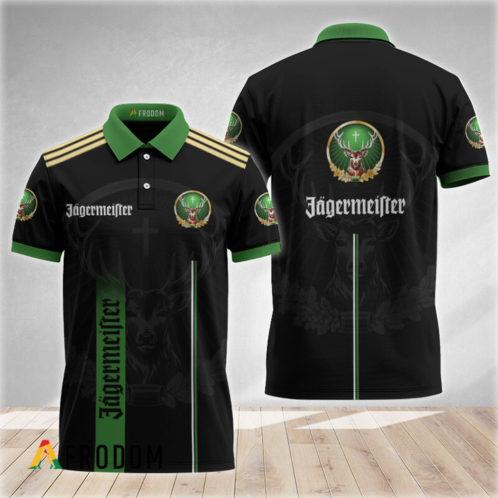 Black Esports Inspired Jagermeister Polo Shirt