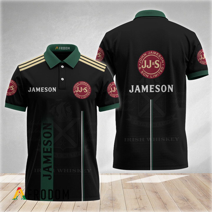 Black Esports Inspired Jameson Whiskey Polo Shirt