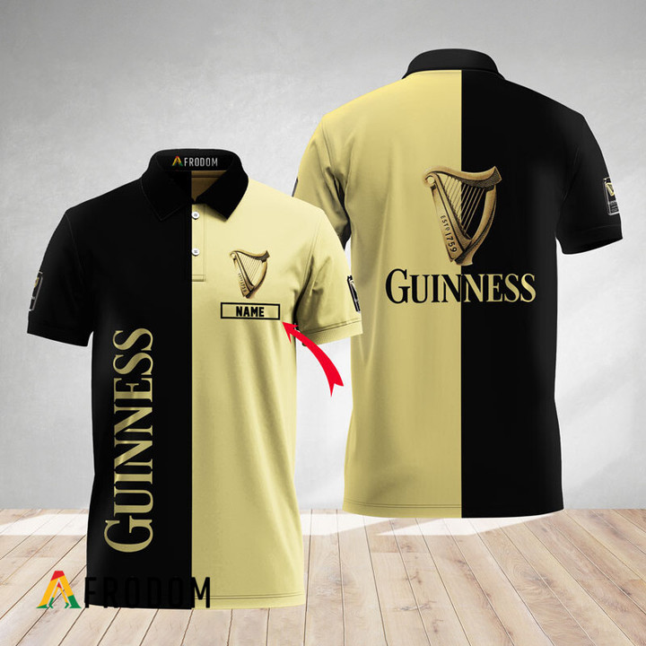 Personalized Basic Bicolor Guinness Polo Shirt