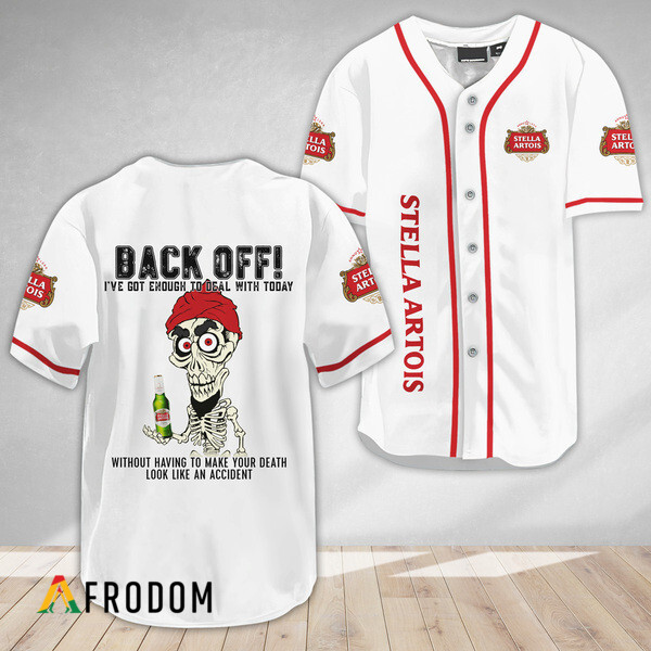 Achmed Back Off With Stella Artois Baseball Jersey