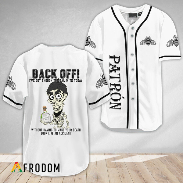 Achmed Back Off With The Patron Baseball Jersey