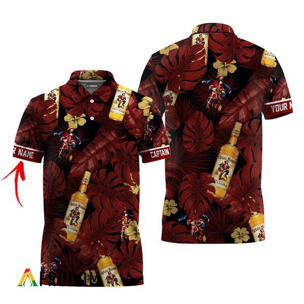 Customized Captain Morgan Tropical Hawaiian Polo Shirt