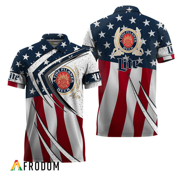 Miller Lite Fourth Of July Esports Polo Shirt