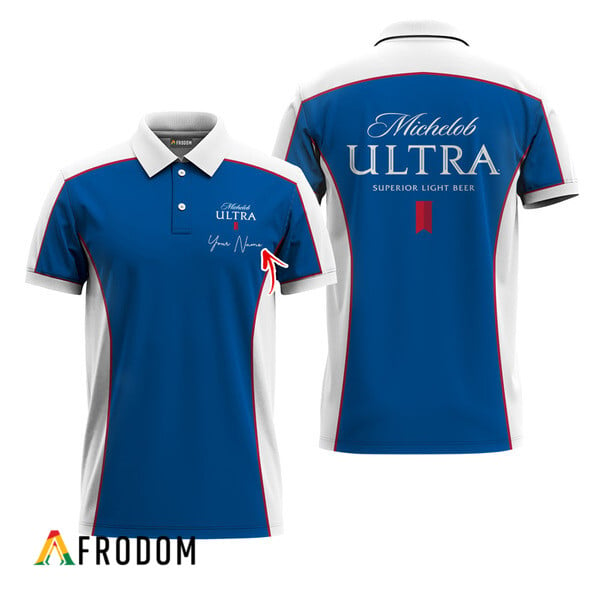 Customized Michelob ULTRA Side Color Blocked Polo Shirt