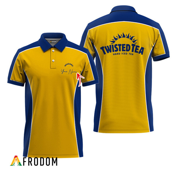 Customized Twisted Tea Side Color Blocked Polo Shirt