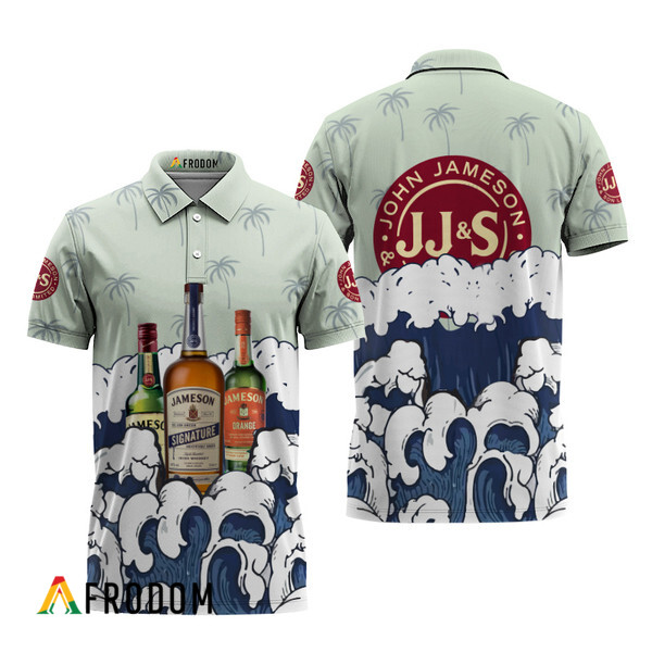 Jameson Whiskey Summer Waves Polo Shirt