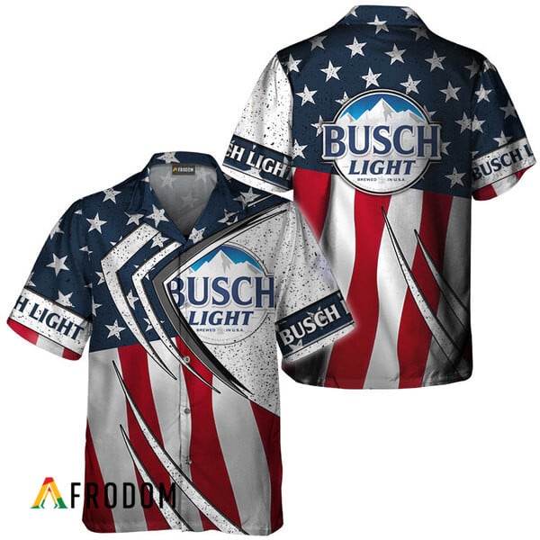 Busch Light Fourth Of July Esports Hawaiian Shirt