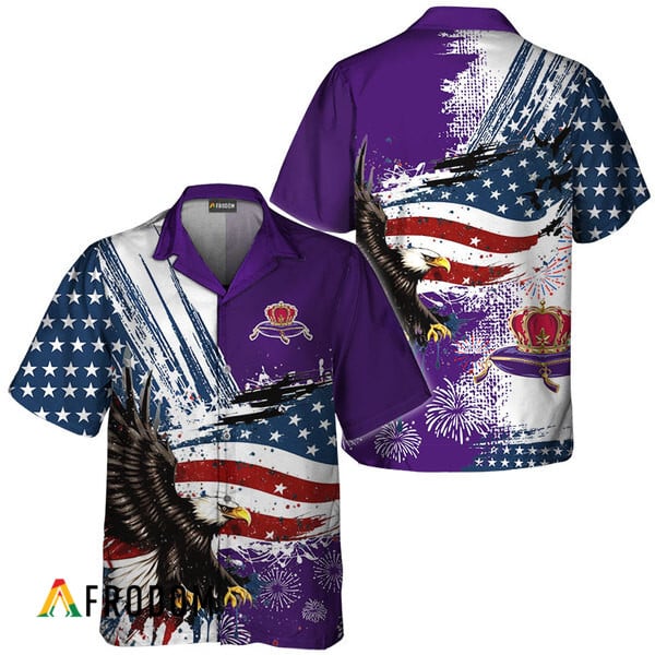Crown Royal Fourth Of July Eagle Hawaiian Shirt