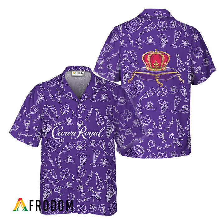 Crown Royal Doodle Art Hawaiian Shirt