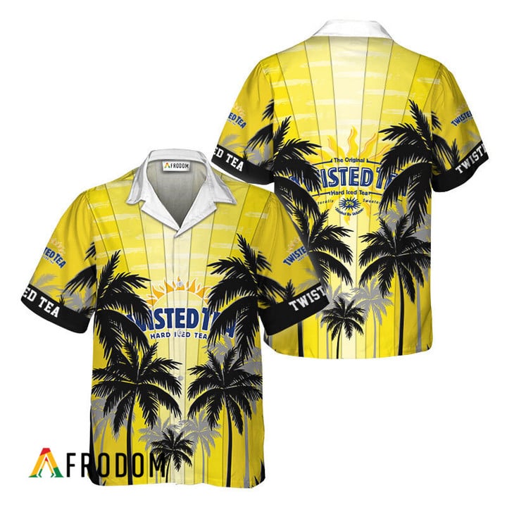 Twisted Tea Tropical Coconut Palms Hawaiian Shirt