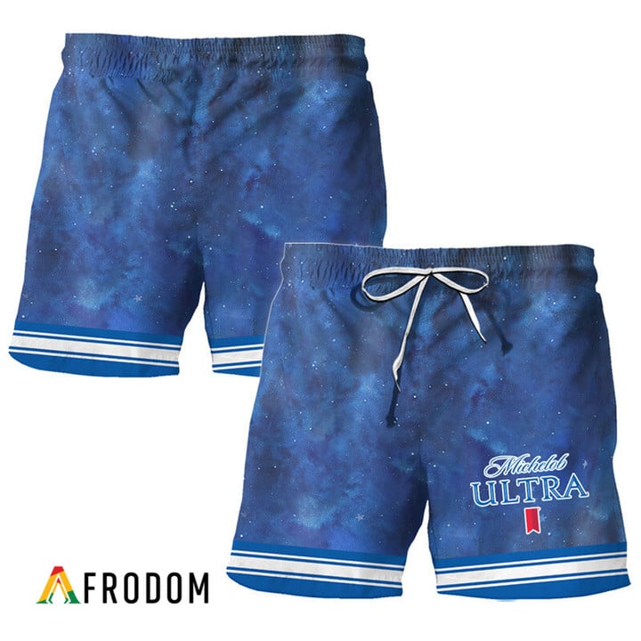Michelob Ultra Star Print Bermuda Hawaiian Shorts