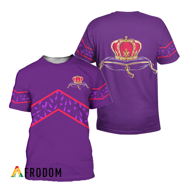 Crown Royal Purple Wine Pattern T-shirt