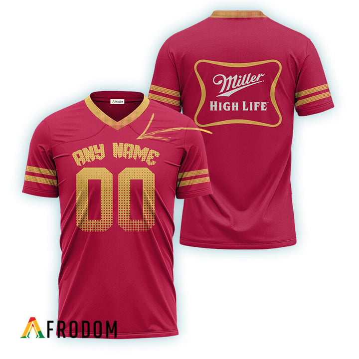 Personalized Miller High Life Pink Basic Football Jersey