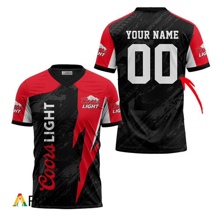 Personalized Coors Light Abstract Grunge Football Jersey