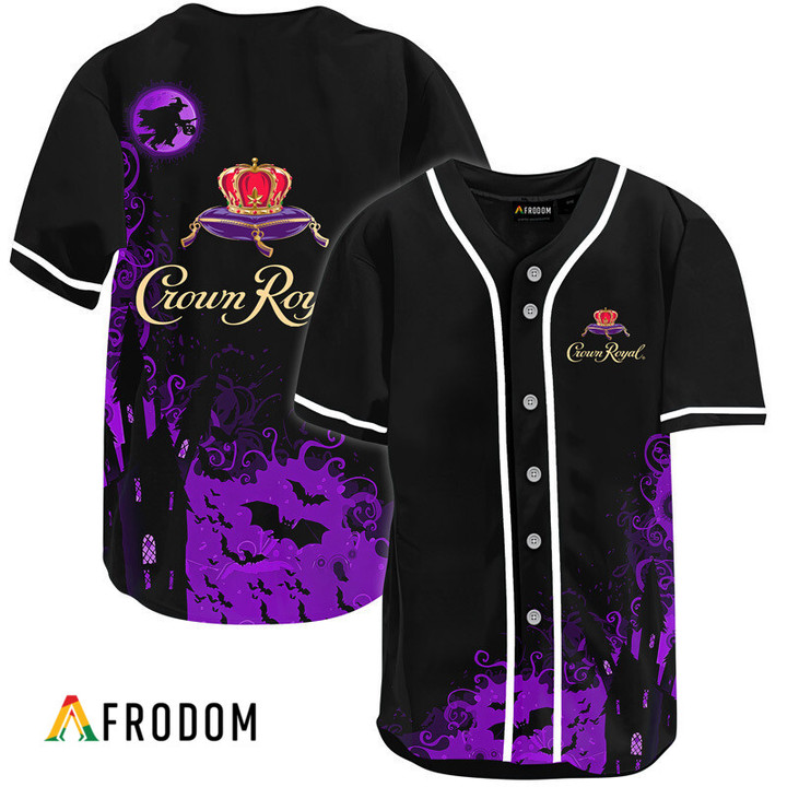 Crown Royal Black Halloween Witch Baseball Jersey