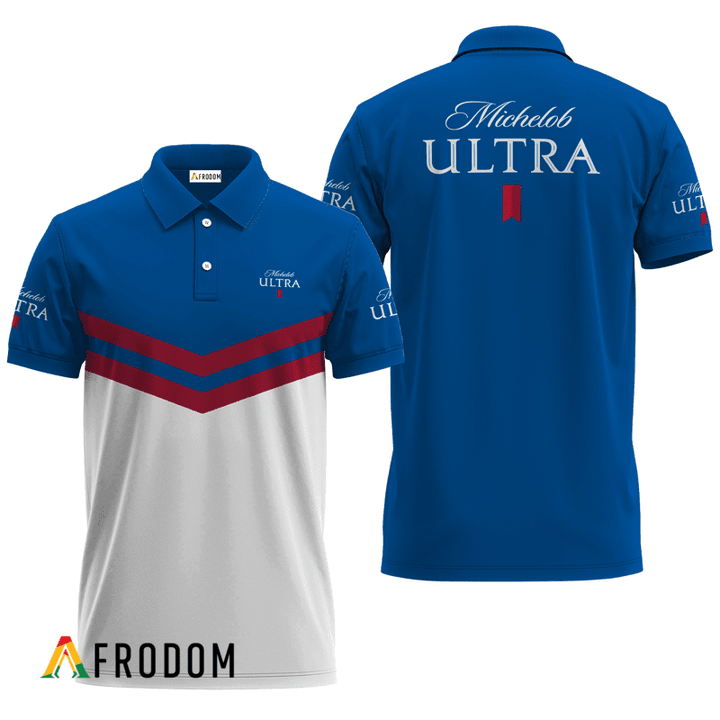 Michelob ULTRA Blue Tennis Polo Shirt