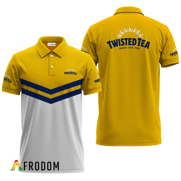 Twisted Tea Yellow Tennis Polo Shirt