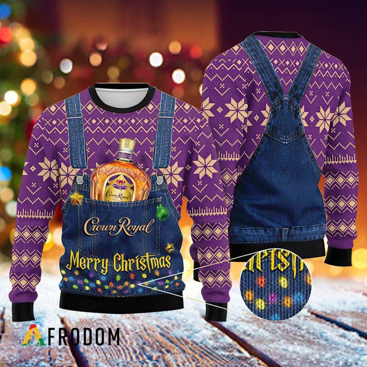 Merry Christmas Crown Royal Ugly Sweater