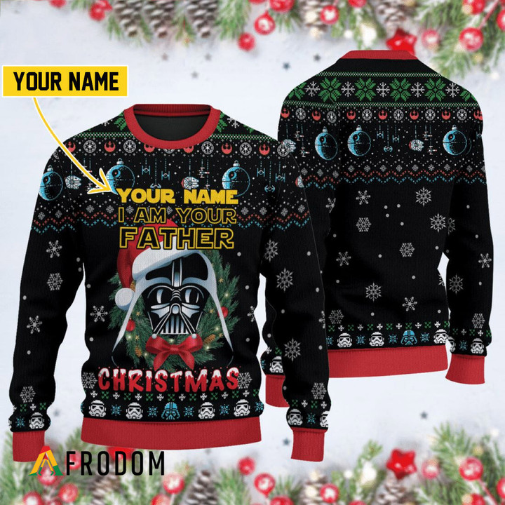 Personalized I'm Your Father Darth Vader Christmas Sweater
