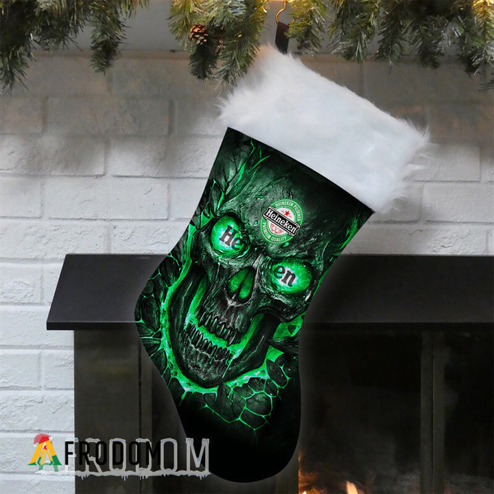 Skull Heineken Christmas Stockings