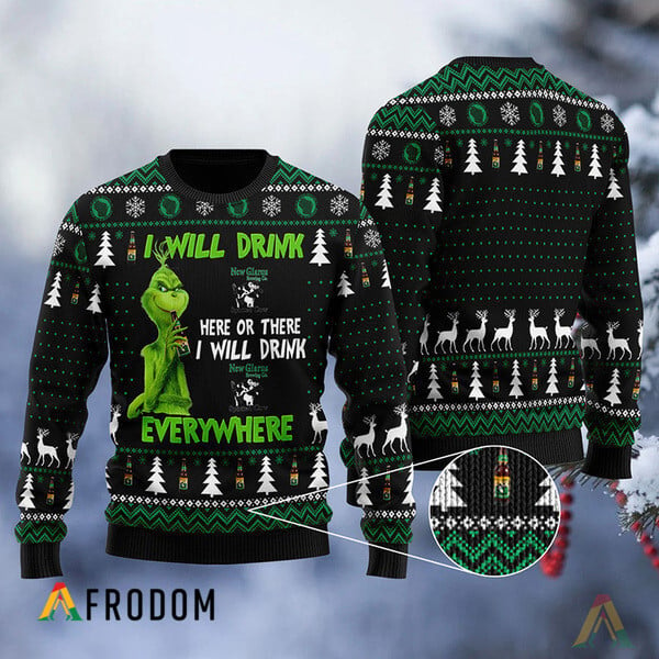 I Will Drink Spotted Cow Everywhere Christmas Ugly Sweater
