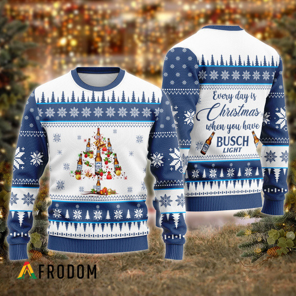 Everyday Is Christmas When U Have Busch Light Ugly Sweater