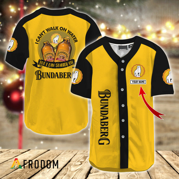 Personalized I Can Stagger On Bundaberg Rum Baseball Jersey