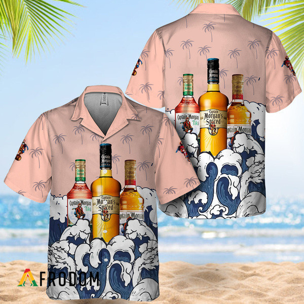 Summer Waves Captain Morgan Hawaiian Shirt