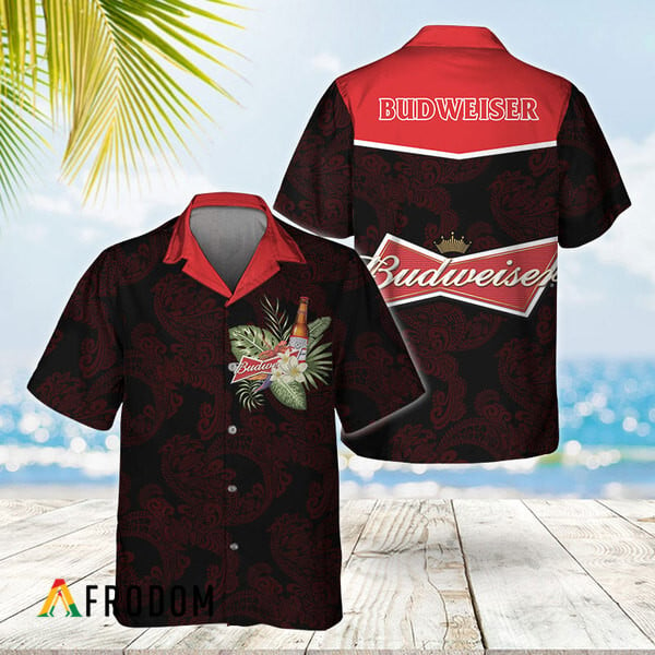 Unisex Polynesian Tribal Budweiser Hawaiian Shirt
