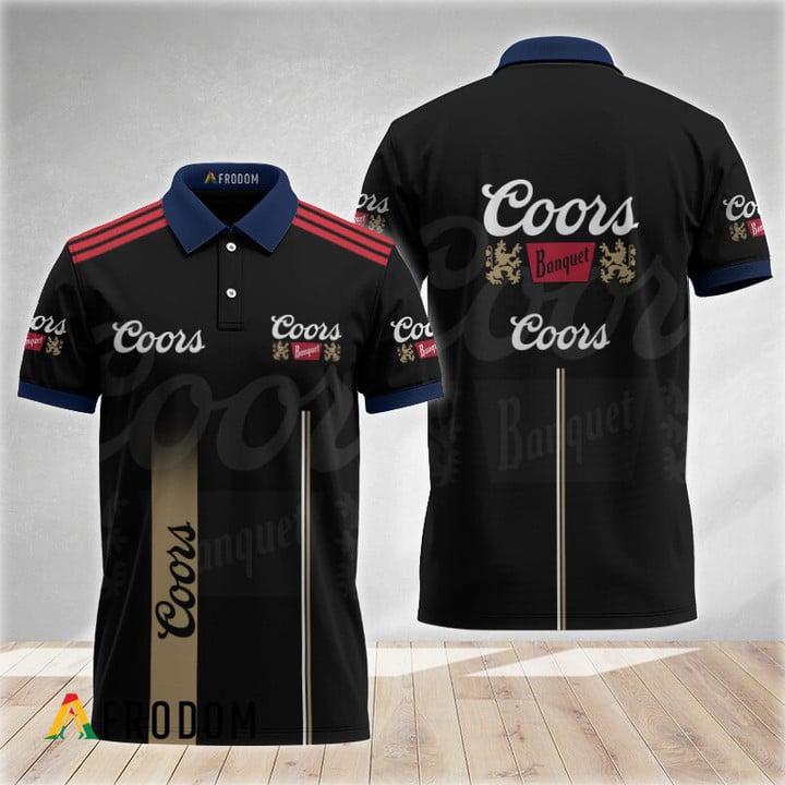 Black Esports Inspired Coors Banquet Polo Shirt