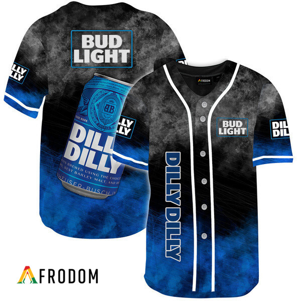 Bud Light Dilly Dilly Smoke Pattern Baseball Jersey