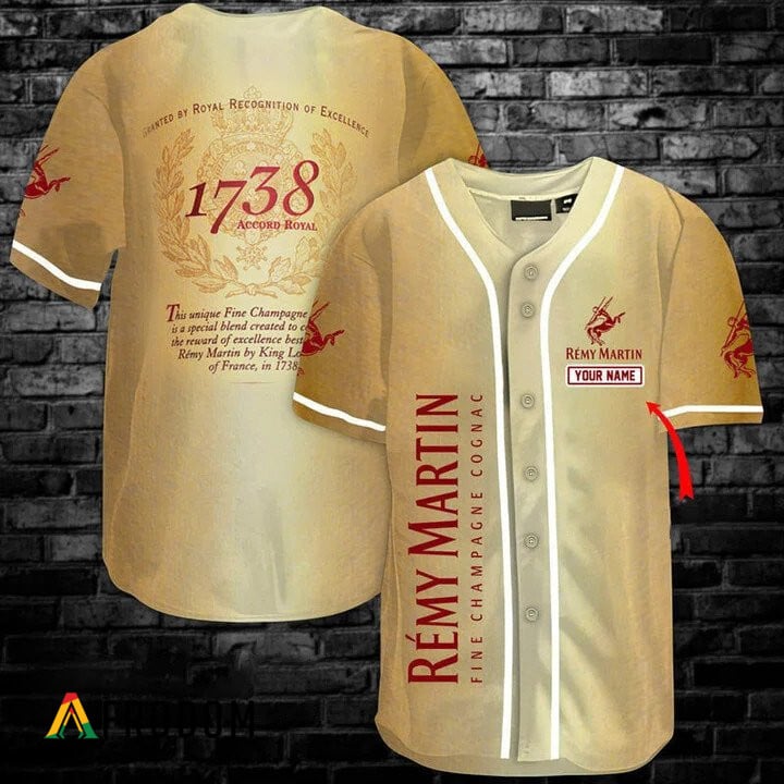 Personalized Remy Martin 1738 Baseball Jersey