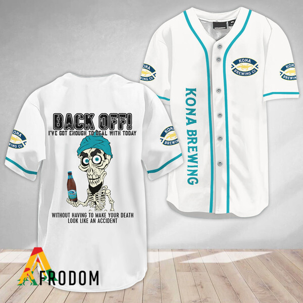Achmed Back Off With Kona Beer Baseball Jersey