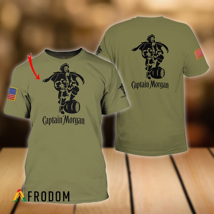 Personalized Military Green Johnnie Walker T-shirt