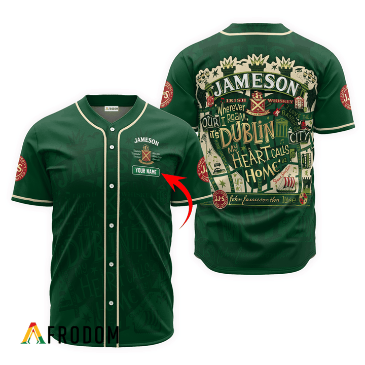 Personalized Jameson St. Patrick's Day Hello Dublin Limited Edition Baseball Jersey