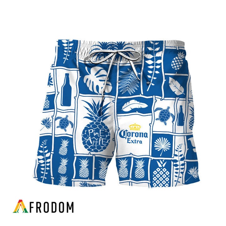 Corona Extra Tropical Pineapple Hawaiian Shorts