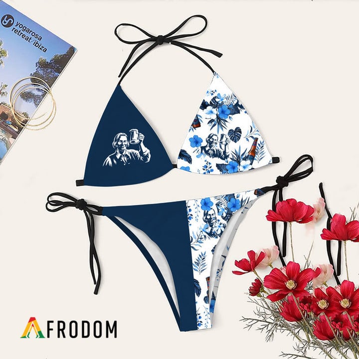 Samuel Adams Tropical Floral Bikini Set Swimsuit Beach
