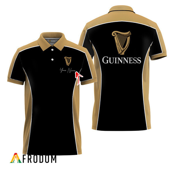 Customized Guinness Side Color Blocked Polo Shirt | Guinness Polo - Afrodom