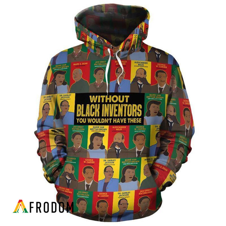 Black Inventors All Over Hoodie & Zip Hoodie