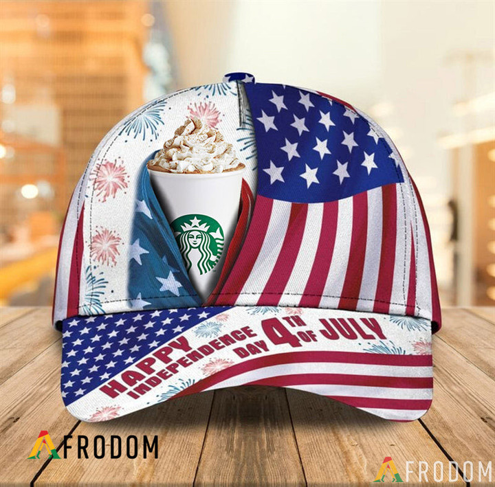 Happy Independence USA Flag Starbucks Cap