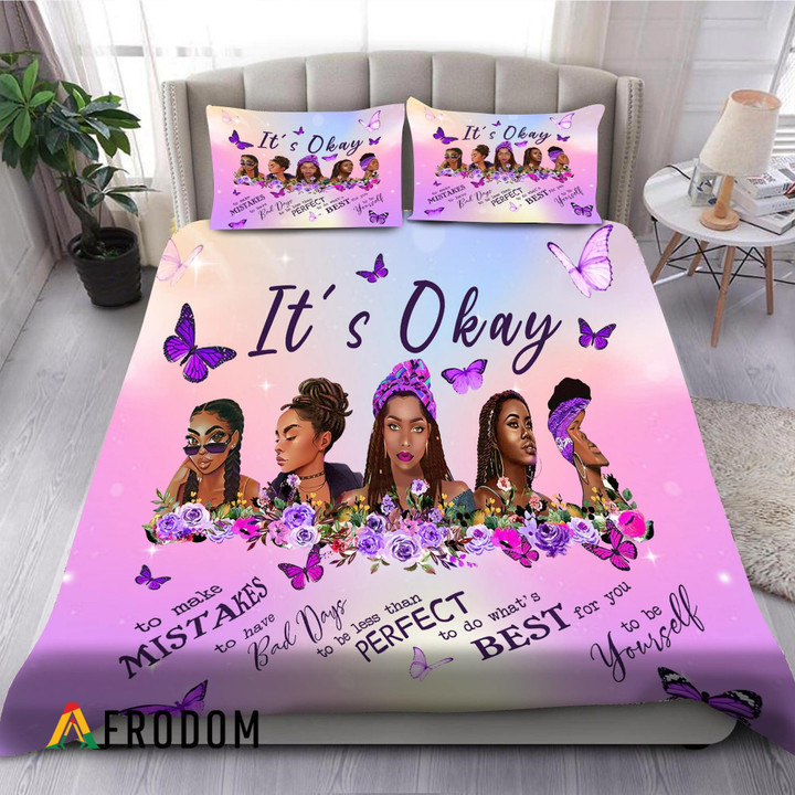 It's Okay To Be Yourself Bedding Set