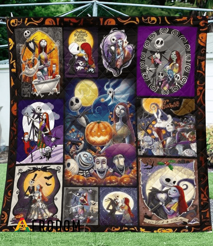 Jack And Sally - Halloween Quilt