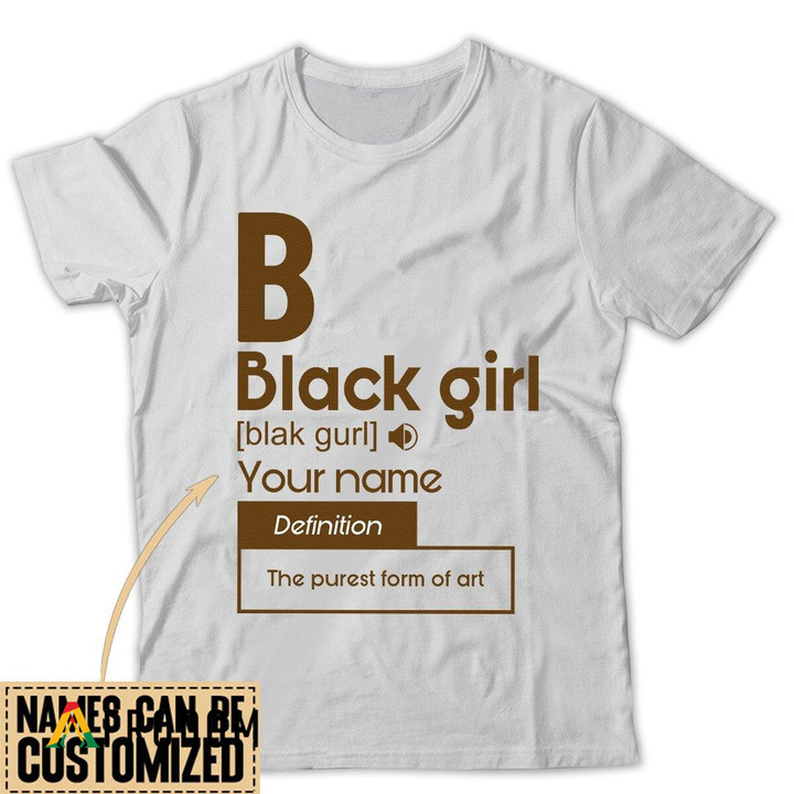 Personalized Black Girl T-shirt